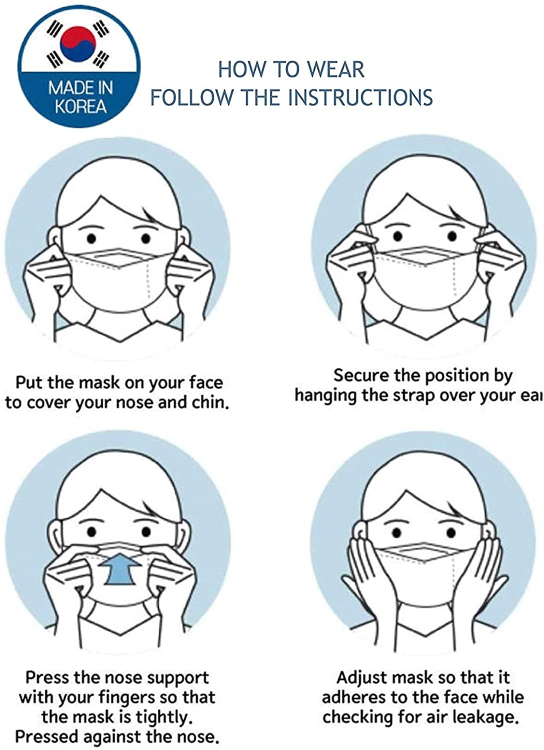 Good Manner KF94 Mask Canada (25 Masks), White Adult / Free Shipping within Canada-The Authorized Distributor in Canada. | Clear Pro Global_Good Manner